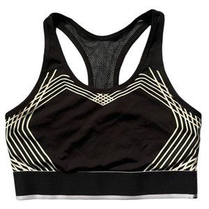 AVIA Reflective Y2K Tribal Heart Racerback Sports Bra - M